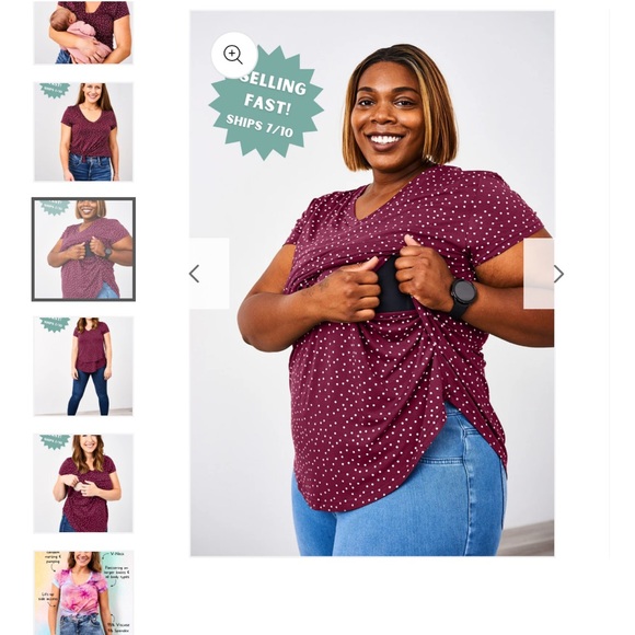 Latched man v-neck boyfriend t - Picture 3 of 3